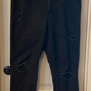 Old Navy Black Power Slim Straight Jeans